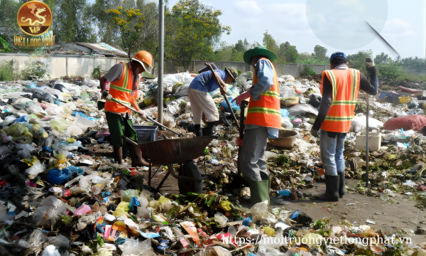 Thu gom rác thải không độc hại tại Việt Long Phát